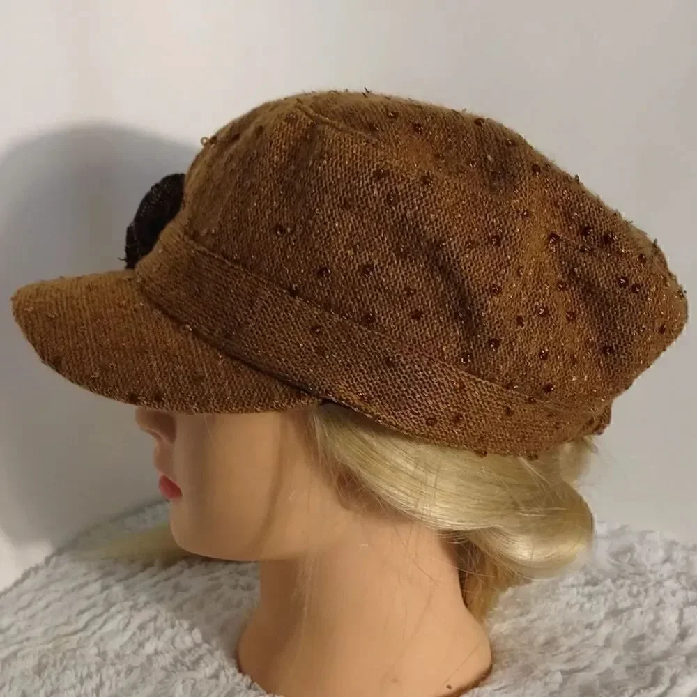 Something Special Sequined Floral Fashion Cap